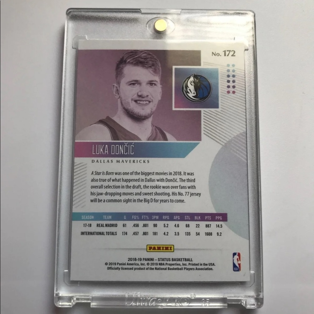 Status 2018-19 Refractor holo Luka rookie
